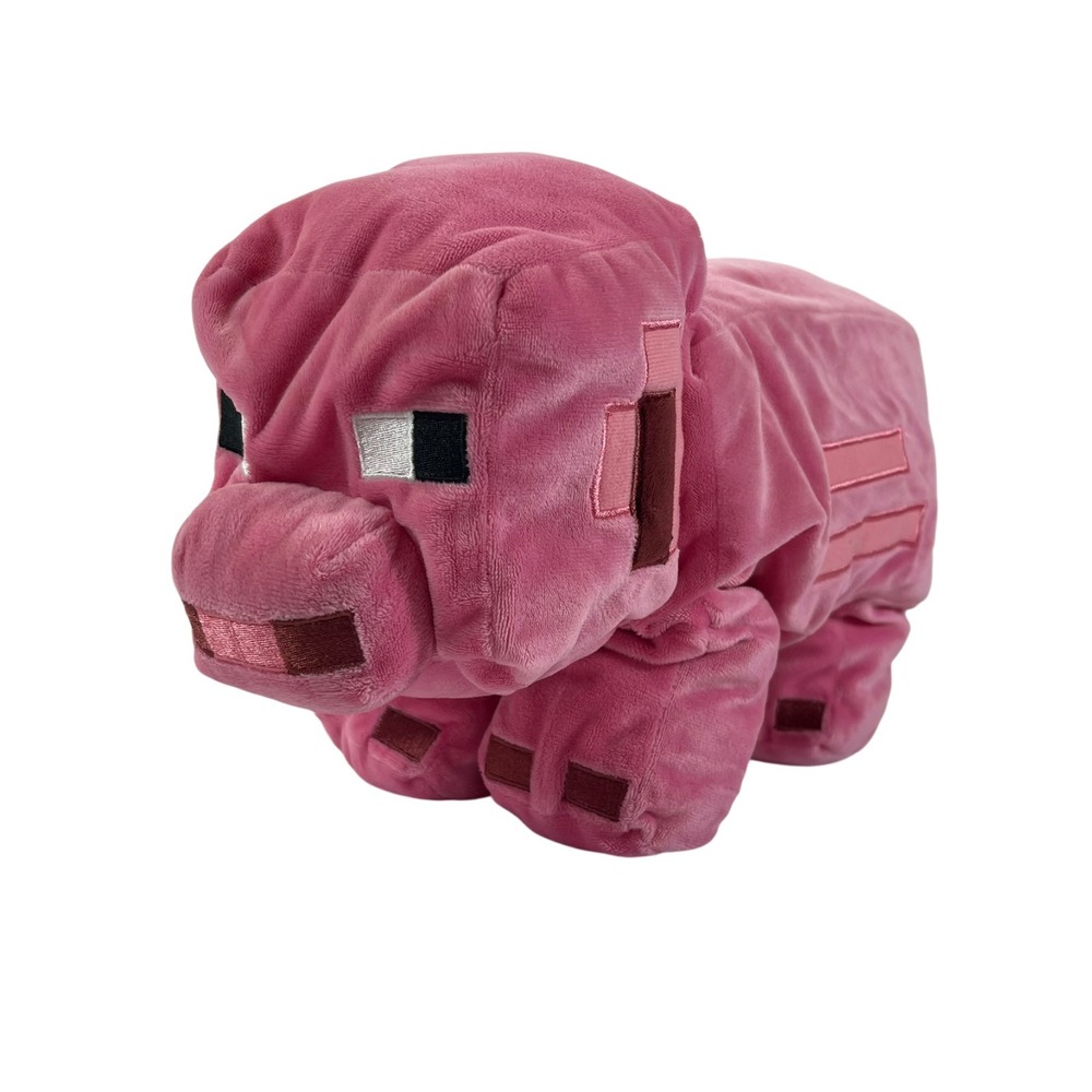 Mojang Minecraft Pig Plush Pillow 15" Stuffed Toy Lovey